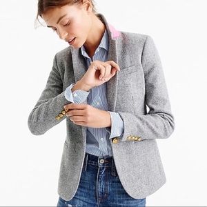 J. CREW Gray Mercantile Wool Boyfriend Blazer Jacket